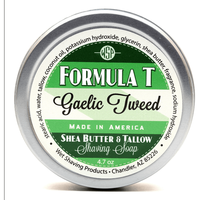 WSP Gaelic Tweed Formula T Shaving Soap 125g