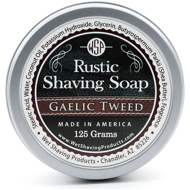 WSP Gaelic Tweed Rustic Shaving Soap 125g
