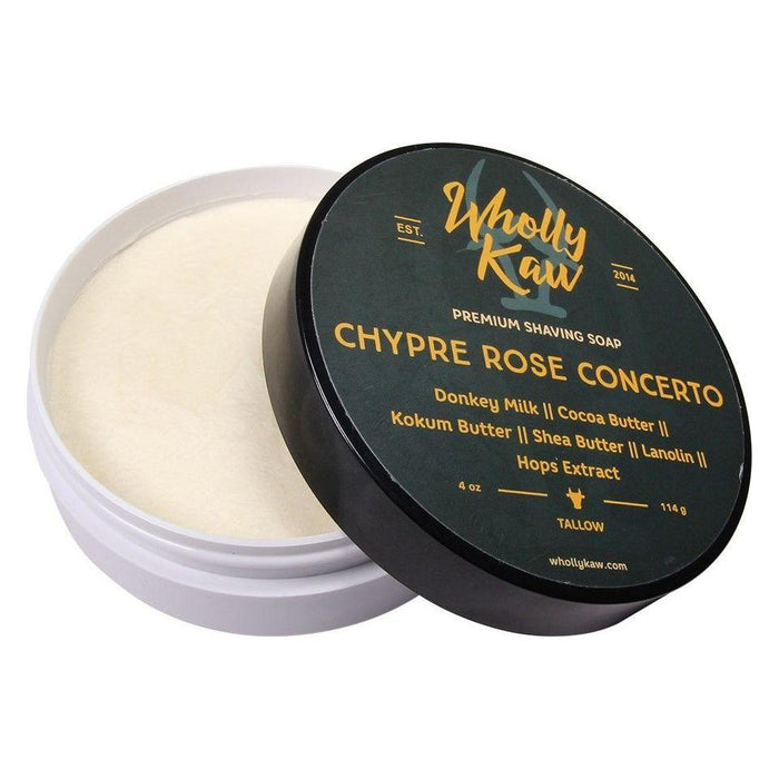 Wholly Kaw Chypre Rose Concerto Shaving Soap 4 Oz (Old Package)