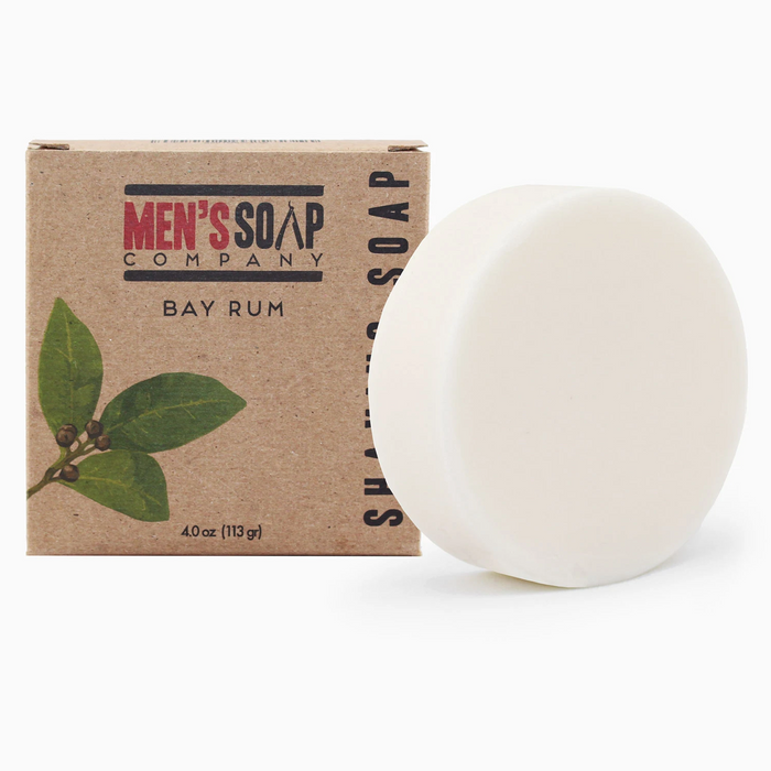 Men's Soap Company Bay Rum Shaving Soap Refill Puck, 4.0 oz