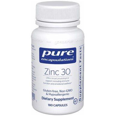 Pure Encapsulations Zinc 30 - 180 Capsules