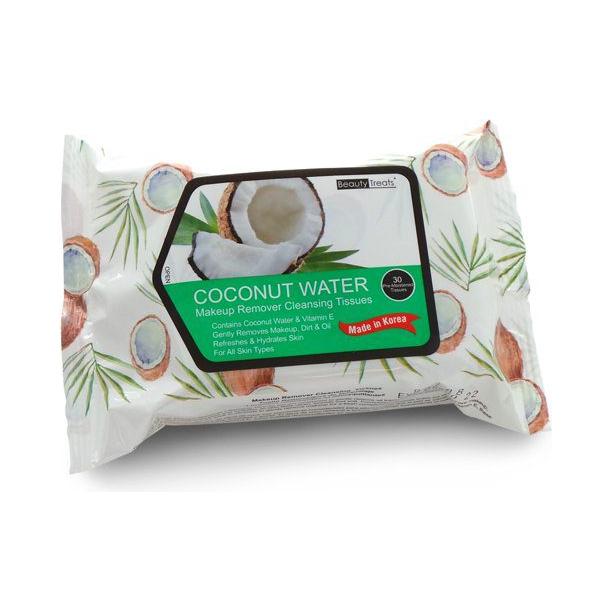 Beauty Treats Beauty Treats Coconut Water Makeup Remover Cleaning Tissues 30 ct Makeup Remover Cleaning Tissues