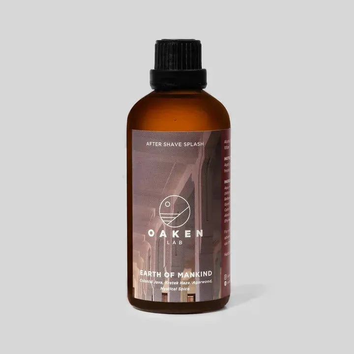 Oaken Oaken After Shave Splash Earth Of Mankind 100ml After Shave Splash Light Gray