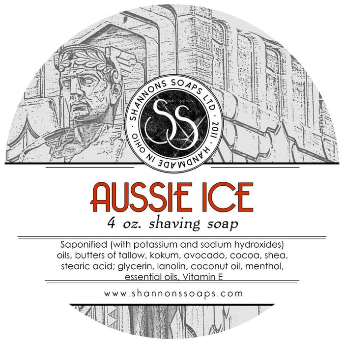 Shannons Soap Aussie Ice Shaving Soap 4 Oz
