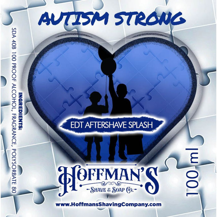 Hoffman's Shaving Co. Autism Strong EDT Limited Edition Aftershave Splash 100ml
