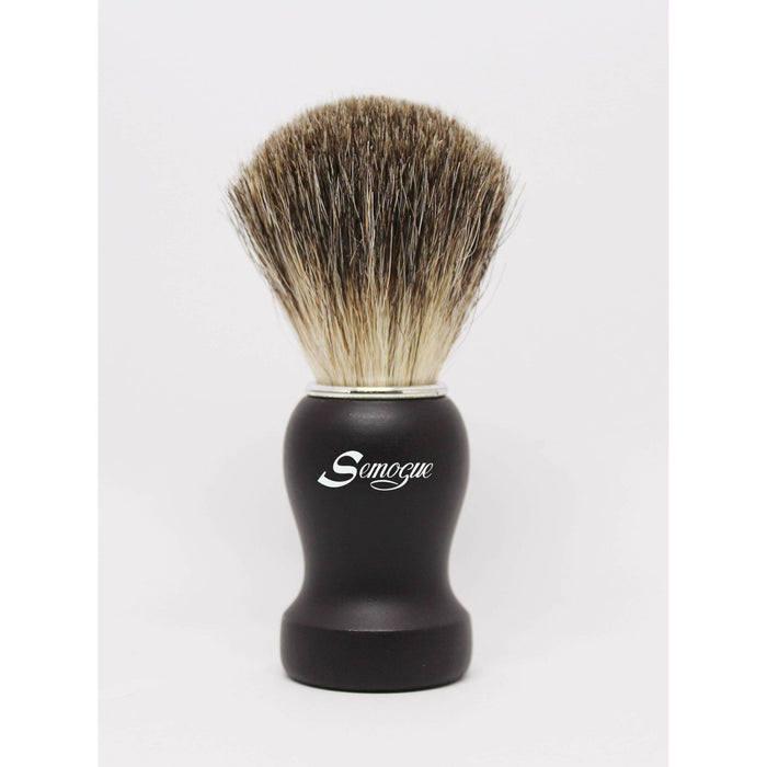 Semogue Pharos-c3 Pure Grey Badger Shaving Brush - Black
