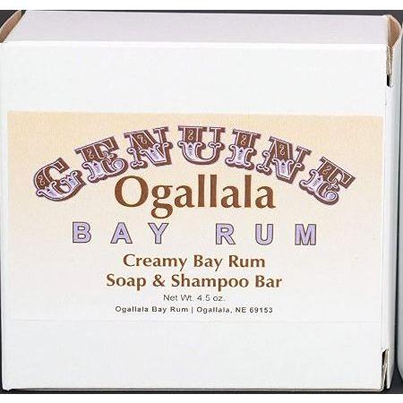 Ogallala Ogallala Bay Rum Creamy Soap & Shampoo Bar 4.5 Oz Bath Soap & Shampoo Bar Beige
