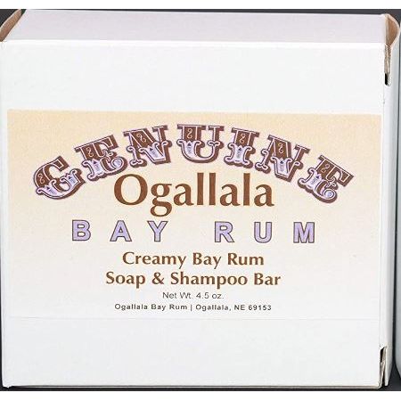 Ogallala Bay Rum Creamy Bay Rum Bath Soap & Shampoo Bar 4.5 Oz