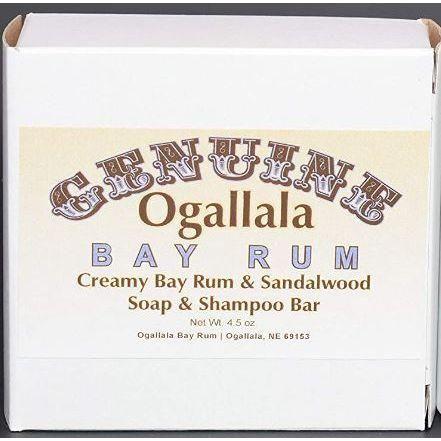 Ogallala Ogallala Bay Rum & Sandalwood Creamy Soap & Shampoo Bar 4.5 Oz Bath Soap & Shampoo Bar