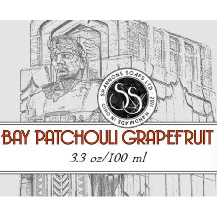 Shannons Soaps Bay Patchouli Grapefruit Soothing Post-Shave Splash 100ml