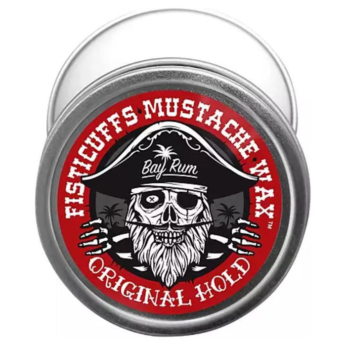 Fisticuffs Bay Rum Original Regular Hold Mustache Wax 1 Oz Tin