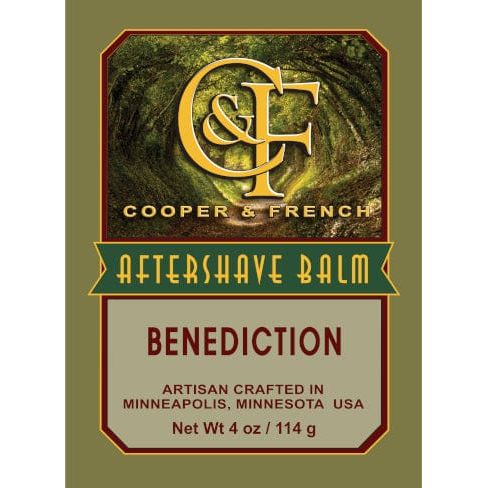 Cooper & French Benediction Barber Aftershave Balm 4 oz