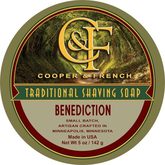 Cooper & French Benediction Barber Shaving Soap 5 oz