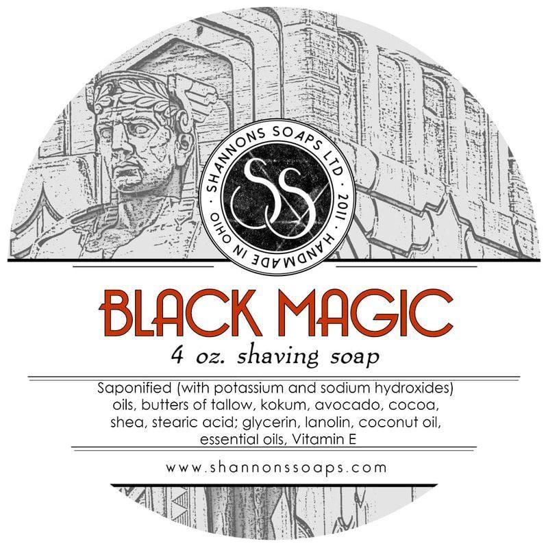 Shannons Soap Shannons Soap Black Magic Shaving Soap 4 Oz Shaving Soap White Smoke