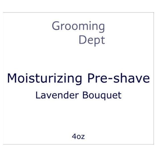 Grooming Dept Lavender Bouquet Moisturizing Pre-Shave 4 Oz
