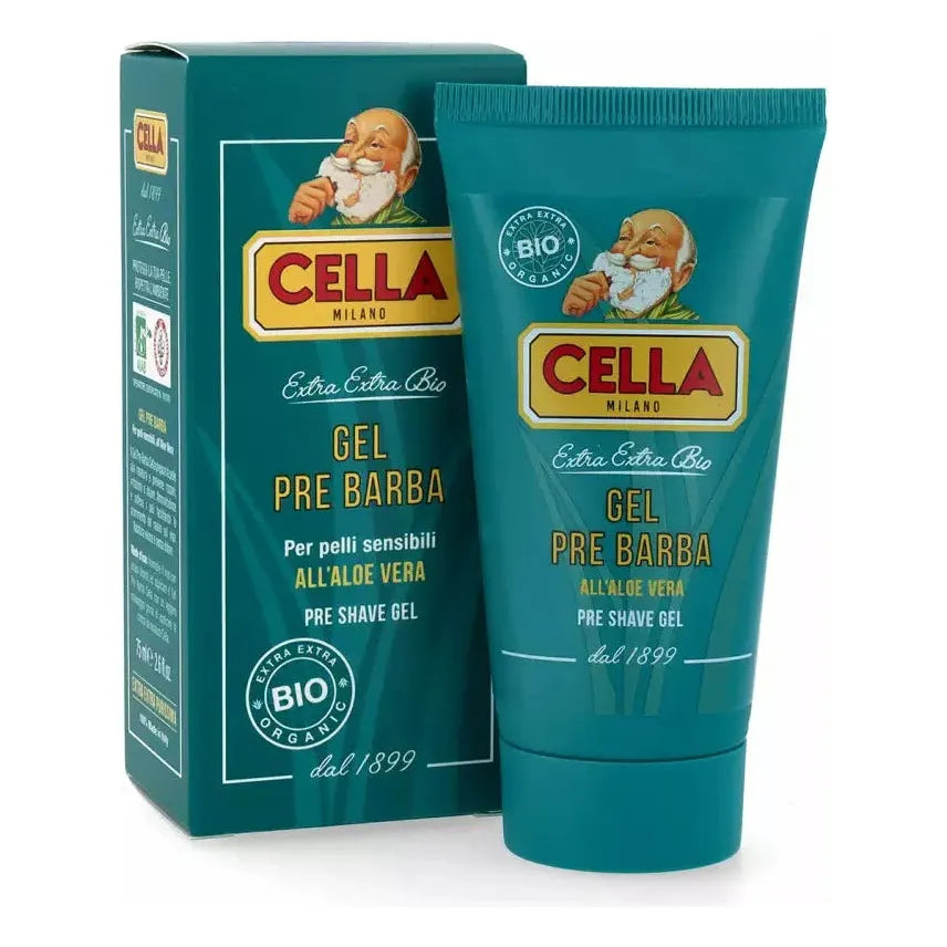 Cella Cella Organic Aloe Vera Pre Shave Gel 75ml Shaving & Grooming