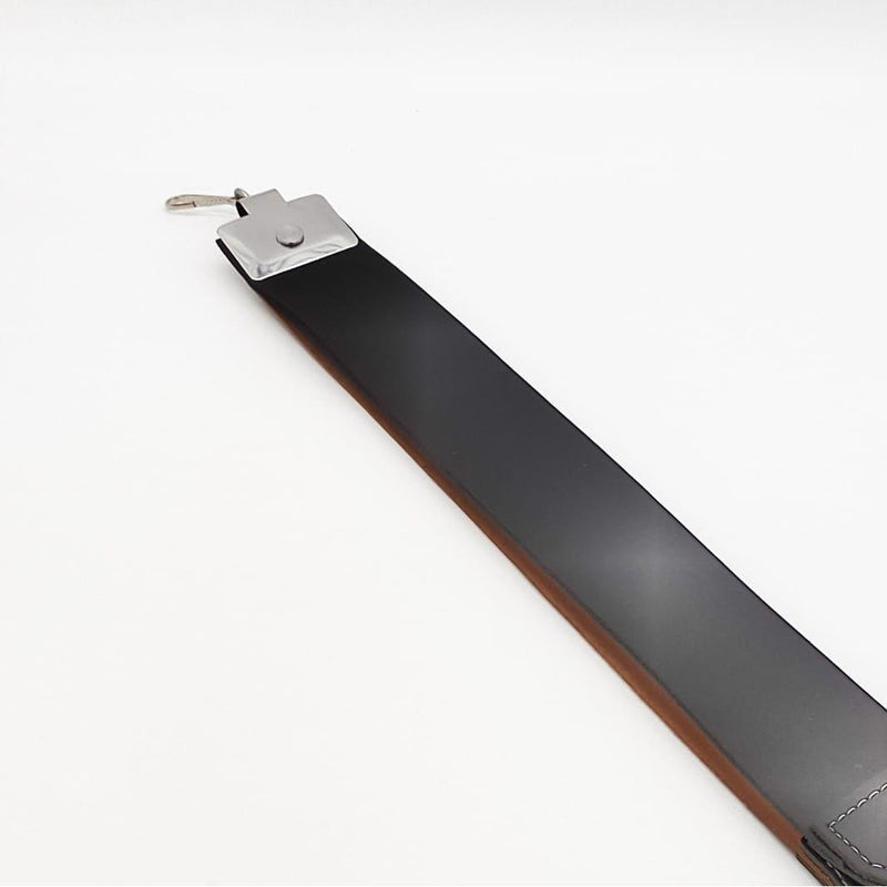 Dural Dural Straight Razor Strop Leather Sharpening Strap 20" Black Barber Strop Straight Razor Strop