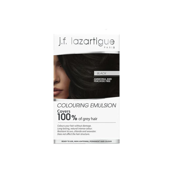 J.f. LazartigueColoring Emulsion for Grey Hair Black 60ml
