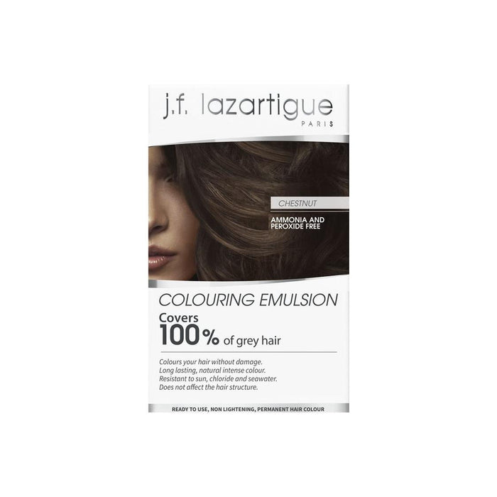 J.f. Lazartigue Coloring Emulsion for Grey Hair Chestnut 60ml