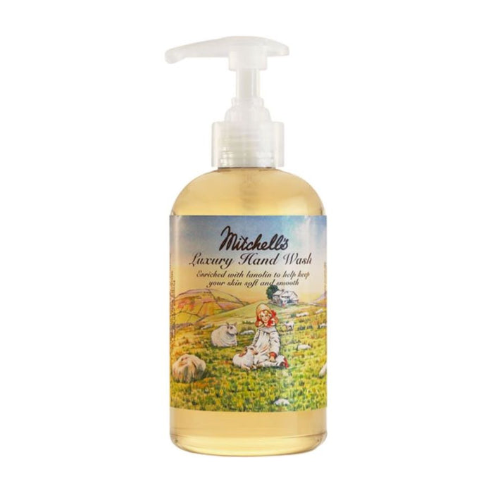 Mitchell's Wool Fat Original Lanolin Hand Wash With Pump Top Country Scene 10 Oz