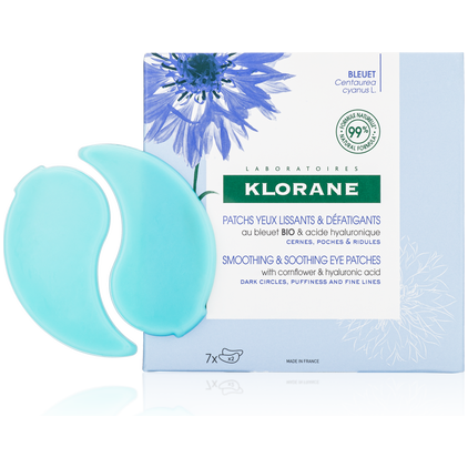 Klorane Klorane Smoothing & Relaxing Eye Patches W/ Soothing Cornflower Chamomile 7 Sets - 16 Oz Eye Patches