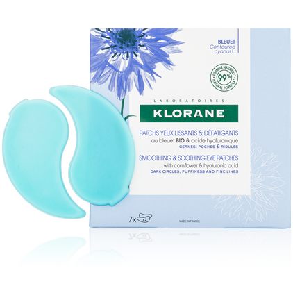 Klorane Smoothing & Relaxing Eye Patches W/ Soothing Cornflower Chamomile 7 Sets - 16 Oz
