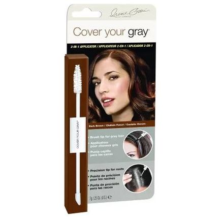 Irene Gari Cover Your Gray 2in1 Hair Color Touch up Wand  Dark Brown 0.25oz