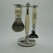 Simpsons Alexander Simpson Est. 1919 Classic Super Badger Mach III Shaving Set Ivory Shaving Set