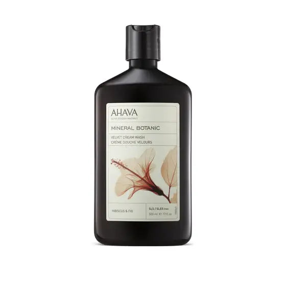 Ahava Mineral Botanic Velvet Cream Wash, Hibiscus & Fig -  17 oz