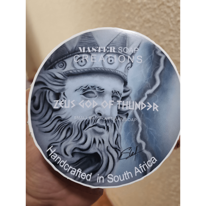 Master Soap Creations  Zeus God Of Thunder Shave Soap 6 Oz