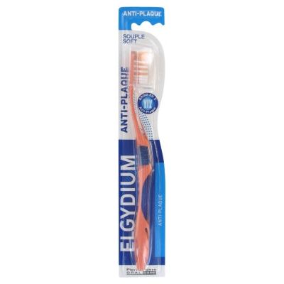 Elgydium Supple Anti-Plaque Soft Toothbrush (Orange)