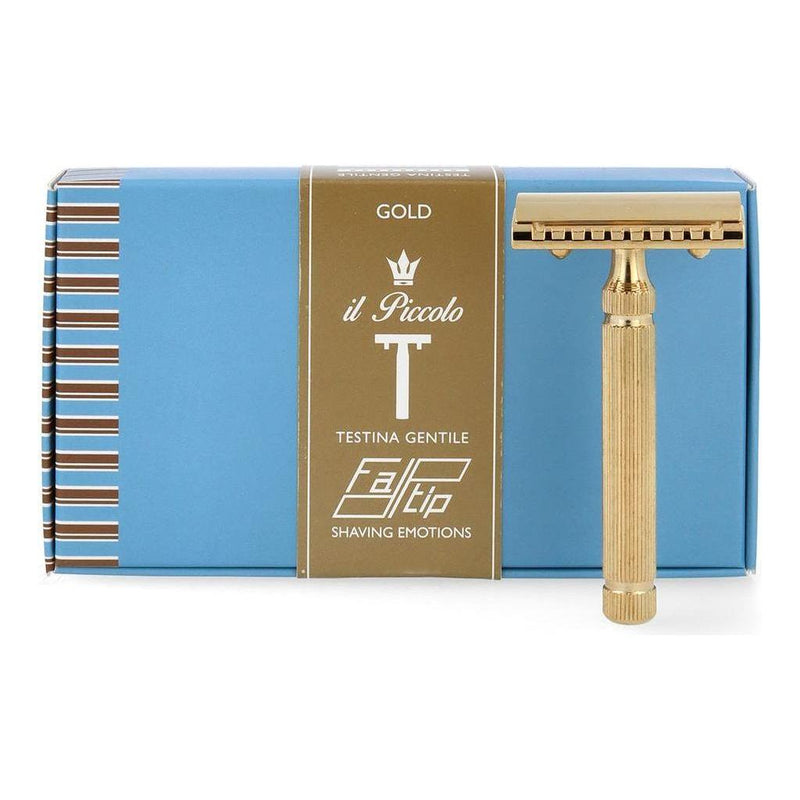 Fatip Fatip Double Edge Safety Razor Gold Piccolo Gentile Shaving & Grooming Cadet Blue