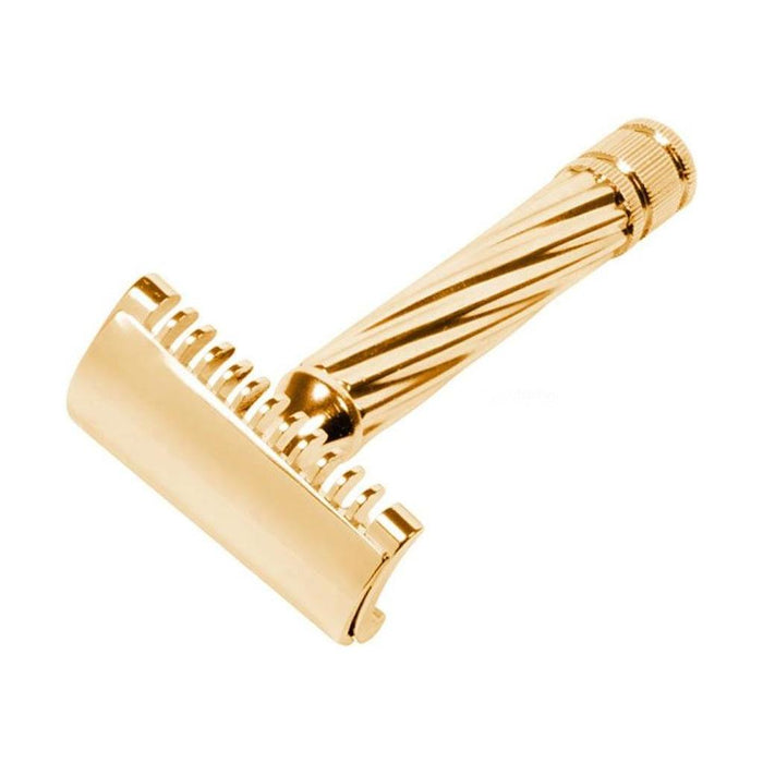 Fatip Storto Open Comb slant Gold safety razor