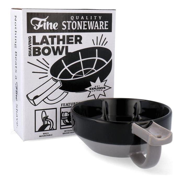 Fine Black and Gray Lather Bowl