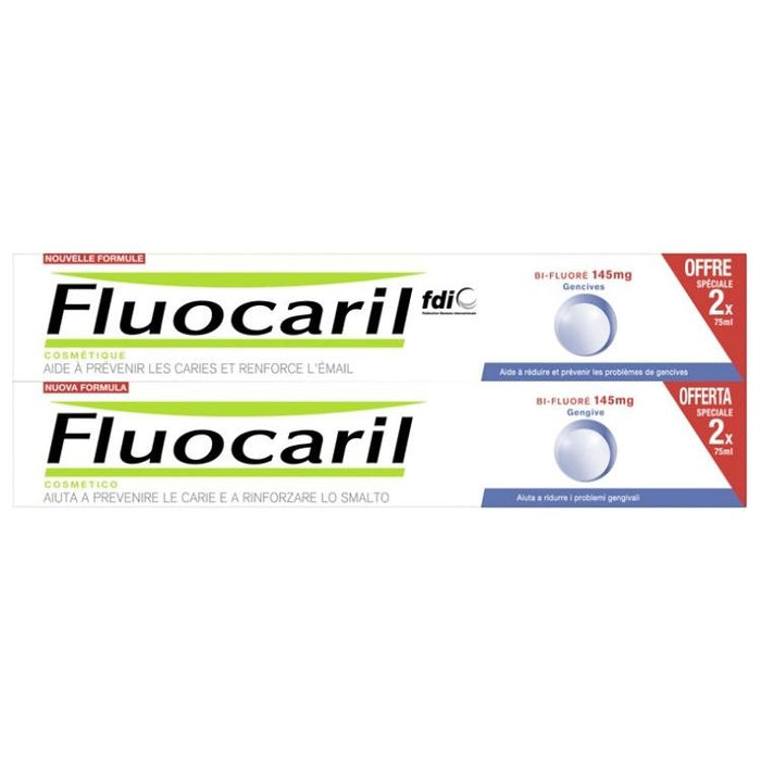 Fluocaril Bi-Fluorinated Gums Toothpaste 2 x 75ml