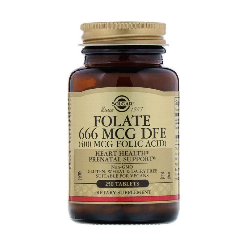 SOLGAR Solgar Folate Folic Acid 400 mcg 250 Tablets Vitamins & Supplements