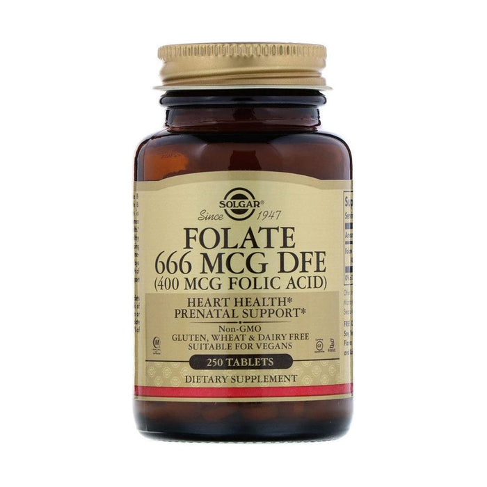 Solgar Folate Folic Acid 400 mcg 250 Tablets