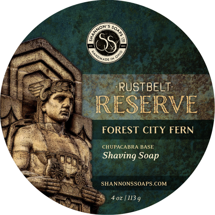 Shannons Soap Forest City Fern Rustbelt Reserve Chupacabra Base Shaving Soap 4 Oz