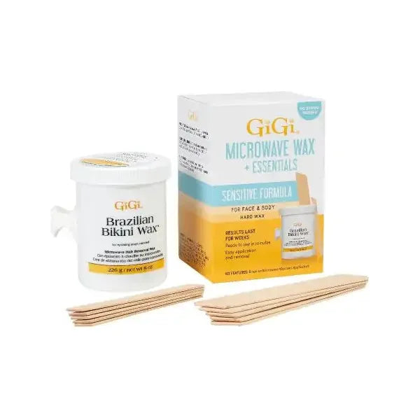 GiGi GiGi Brazilian Sensitive Microwave Wax Kit - 8 Oz Wax Kit