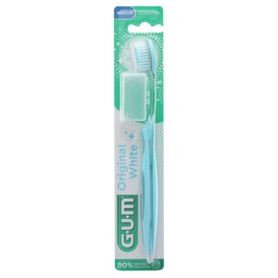 GUM Original White 563 Medium Toothbrush (Assorted Colors)