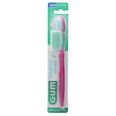 GUM Original White 563 Medium Toothbrush (Assorted Colors)