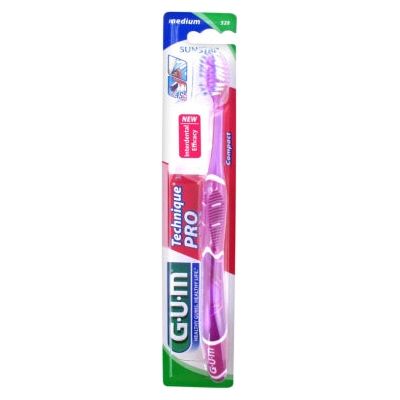 GUM Technique Pro 528 Medium Toothbrush Purple
