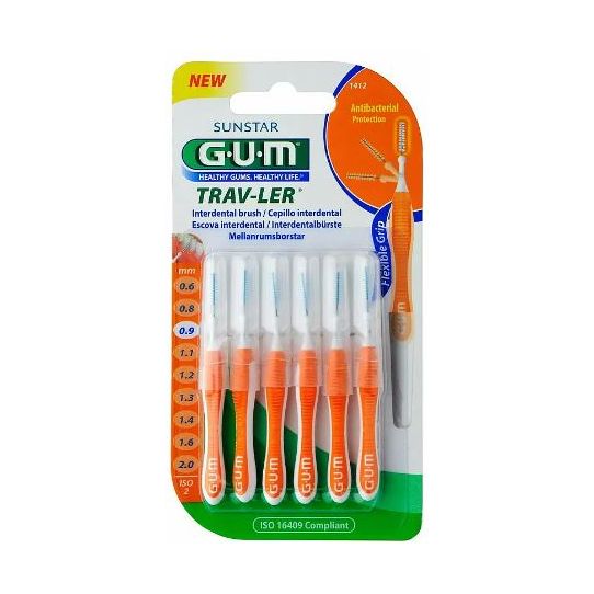 GUM Trav-ler Interdental Brush 0.9mm 1412