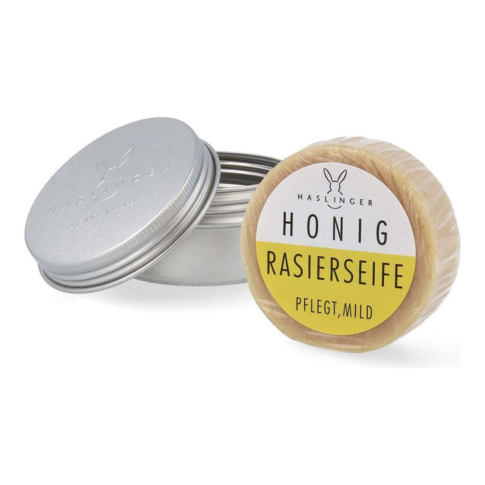 Haslinger Honey Shaving Soap tin case 60 g