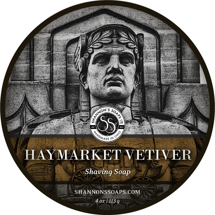 Shannons Soap Haymarket Vetiver Shaving Soap 4 Oz