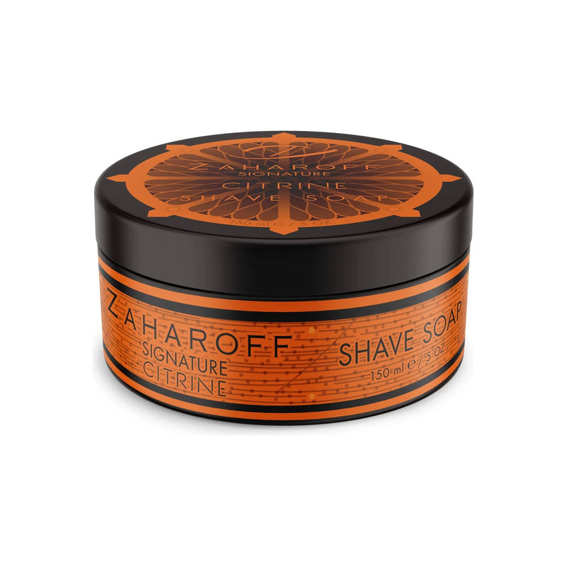 Gentleman's Nod Gentleman's Nod Zaharoff Signature Citrine Shaving Collection Shaving Set Dark Slate Gray Shaving Soap 5 oz