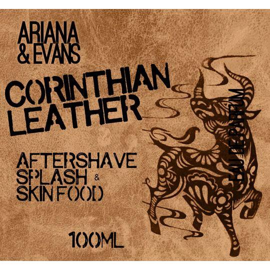 Ariana & Evans Corinthian Leather After Shave Splash and Skin Food 100ml