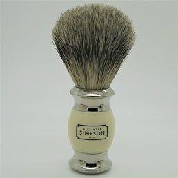 Simpsons Alexander Simpson Est. 1919 Classic Super Badger Mach III Shaving Set Ivory Shaving Set