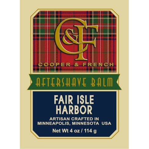 Cooper & French Fair Isle Harbor Aftershave Balm 4 oz
