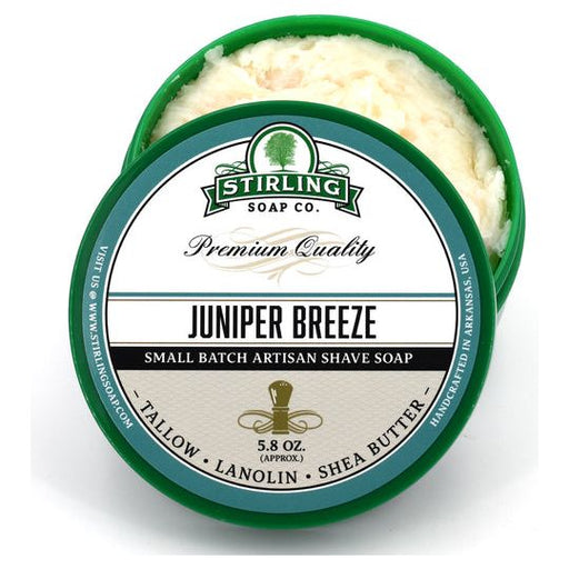 Stirling Soap Co. Juniper Breeze Shave Soap Jar 5.8 oz